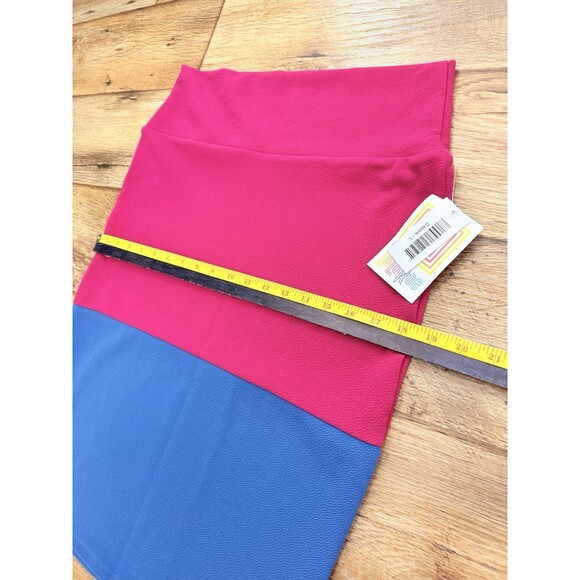 new with tags!  LuLaRoe “Cassie” pencil skirt colorblock Soft, stretchy, - Picture 4 of 8